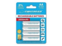 Įkraunami elementai ESPERANZA HR6 (AA), 2000 mAh, 4 vnt.