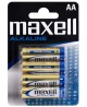Baterijas Alkaline Maxell LR6 (AA), 4 gab.