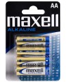 Baterijas Alkaline Maxell LR6 (AA), 4 gab.