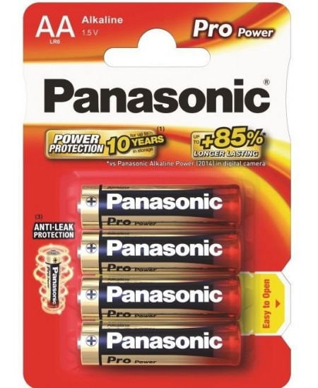Baterijas AA LR6 Alkaline Power Panasonic, 4 gab.