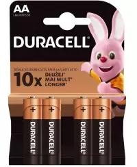 Elementai AA LR06-BP4 Alkaline Plius, Duracell, 4 vnt.