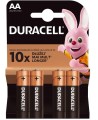Baterijas AA LR06-BP4 Alkaline Plius, Duracell, 4 gab.