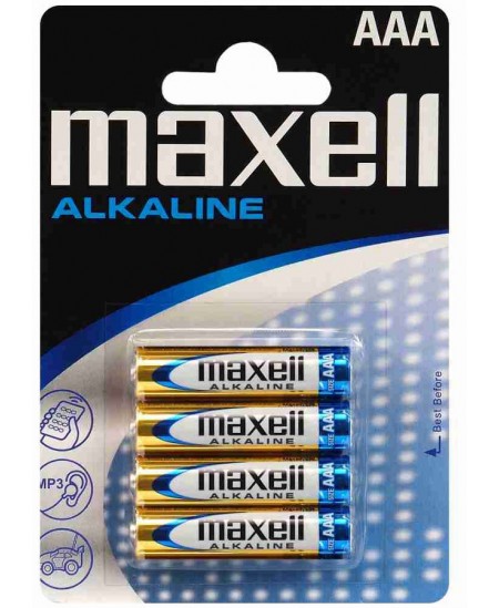 Baterijas Maxell Alkaline LR03 (AAA), 4 gab.