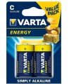 Baterijas VARTA Energy Alkaline LR14 (C), 2 gab.