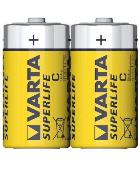 Baterijas VARTA Superlife R14 (C), 2 gab.