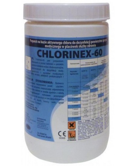 Hlora tabletes virsmu dezinfekcijai CHLORINEX-60, 300 tabletes