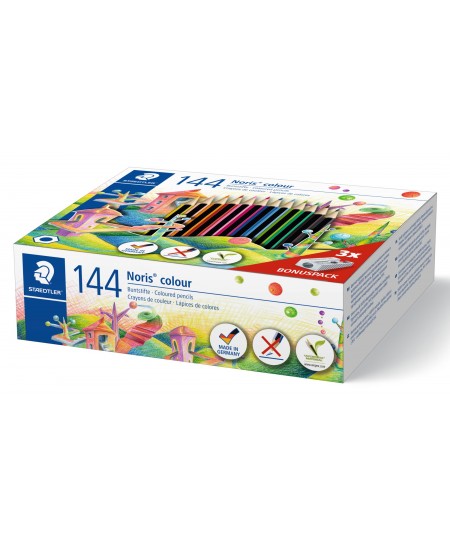 Krāsaini zīmuļi STAEDTLER Noris colour 185, 144 krāsas