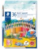 Krāsaini zīmuļi STAEDTLER Noris Club, akvareļa, 36 krāsas