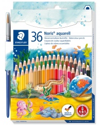 Spalvoti pieštukai STAEDTLER Noris Club, akvareliniai, 36 spalvos