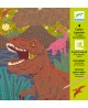 Metalizēti griešanas attēli DJECO Kad valdīja dinozauri, 4 gab.