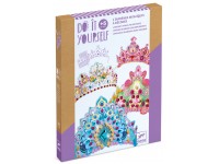 Karūnų dekoravimo rinkinys DJECO Tikra princesė, 4 karūnos