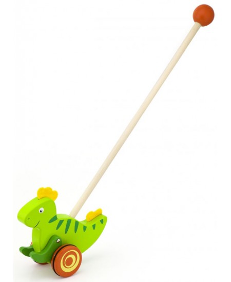 Koka stumjamā rotaļlieta VIGA Dinozaurs