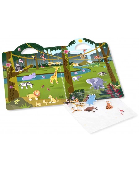 Atkārtoti lietojamu uzlīmju komplekts MELISSA &amp; DOUG Safari