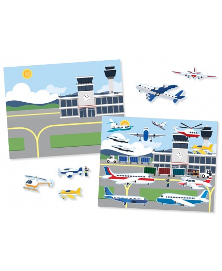 Atkārtoti lietojamu uzlīmju komplekts MELISSA & DOUG Transports