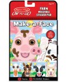 Atkārtoti lietojamu uzlīmju komplekts MELISSA & DOUG Make a Face Saimniecība