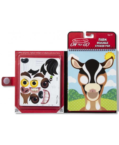 Atkārtoti lietojamu uzlīmju komplekts MELISSA & DOUG Make a Face Saimniecība