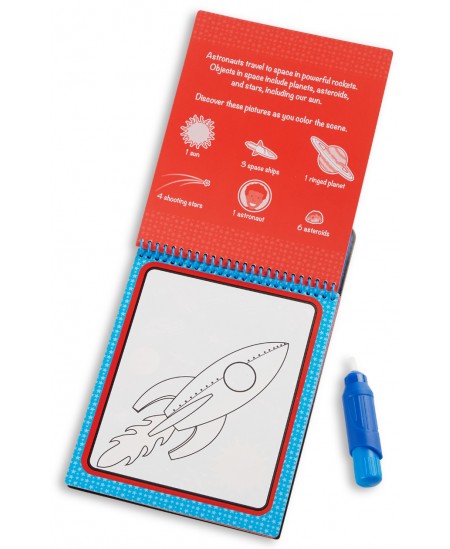 Ūdens zīmēšanas grāmata MELISSA &amp; DOUG Water Wow Kosmoss