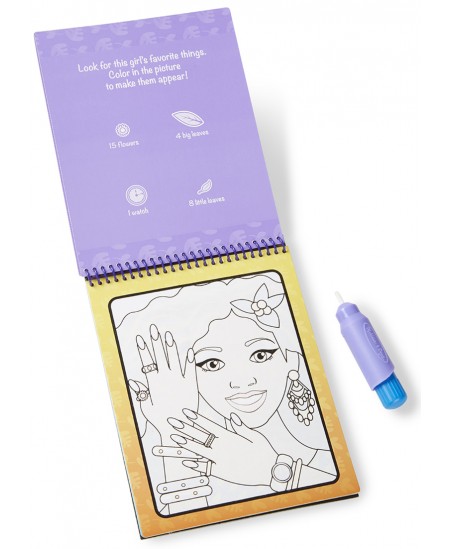 Ūdens zīmēšanas grāmata MELISSA & DOUG Water Wow Grims un manikīrs