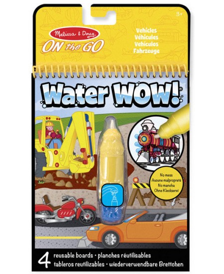Piešimo vandeniu knyga MELISSA & DOUG Water Wow \"Transportas\"