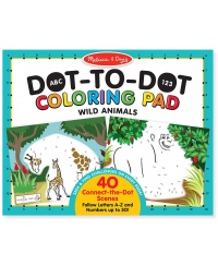 Taškų jungimo ir spalvinimo albumas MELISSA & DOUG Laukiniai gyvūnai