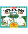 Punktu savienošanas un krāsošanas albums MELISSA &amp; DOUG Savvaļas dzīvnieki
