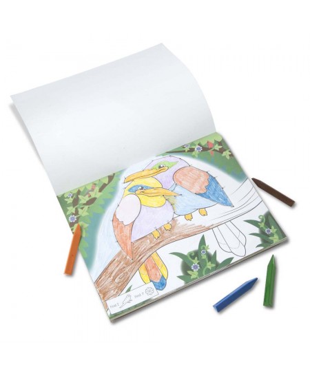 Punktu savienošanas un krāsošanas albums MELISSA & DOUG Savvaļas dzīvnieki