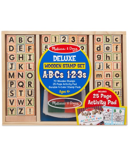 Zīmogu komplekts ar burtiem un cipariem MELISSA &amp; DOUG Deluxe