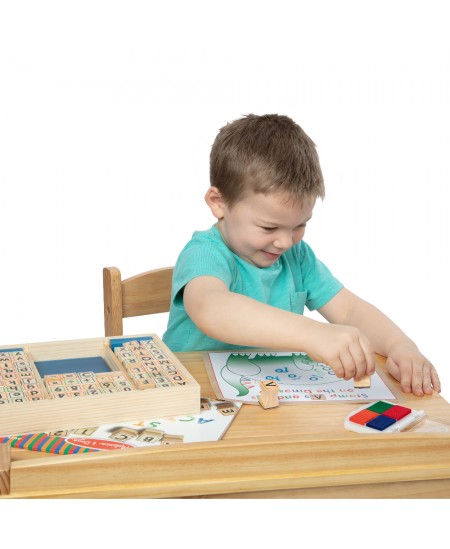 Zīmogu komplekts ar burtiem un cipariem MELISSA &amp; DOUG Deluxe