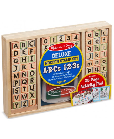 Zīmogu komplekts ar burtiem un cipariem MELISSA &amp; DOUG Deluxe