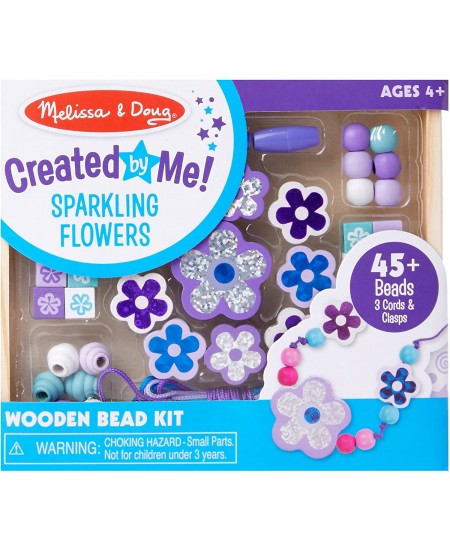 Koka krellīšu vēršanas komplekts MELISSA & DOUG Kvēlojošie ziedi