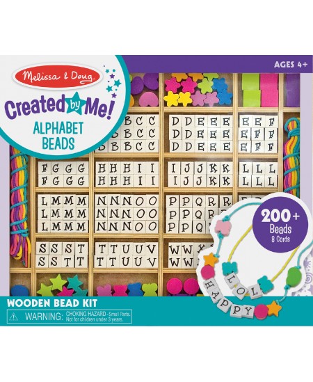 Koka krellīšu vēršanas komplekts ar burtiem MELISSA & DOUG
