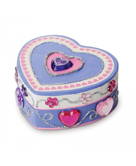 Kastes izdekorēšanas komplekts MELISSA & DOUG Sirds