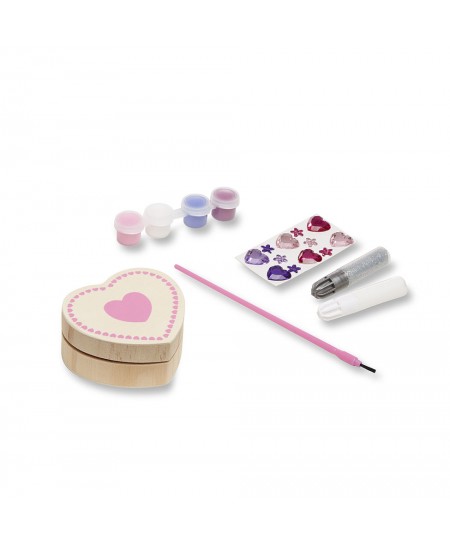 Kastes izdekorēšanas komplekts MELISSA & DOUG Sirds