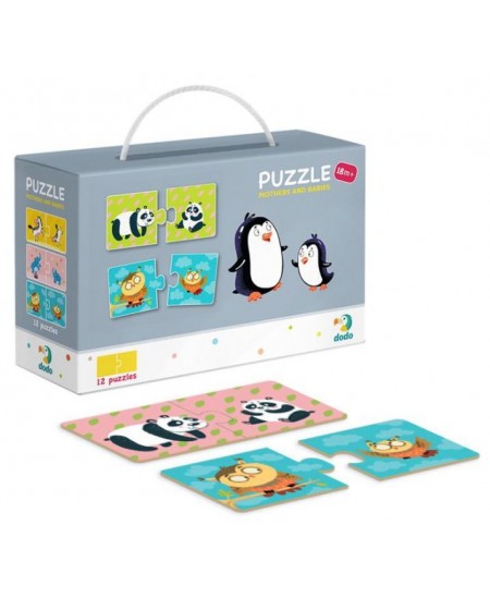 Puzle DODO Mammas un mazuļi 24 gabaliņi