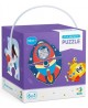 Puzļu komplekts DODO Transports, 6 puzles