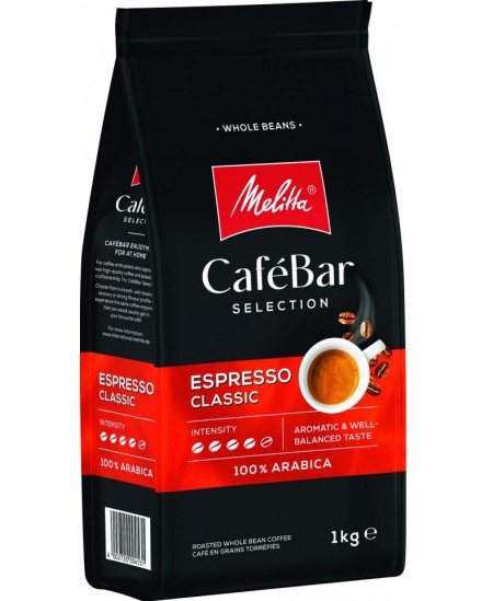 Kafijas pupiņas MELITTA CAFEBAR Espresso Classic, 1 kg