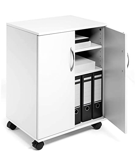 Daudzfunkcionāls skapītis, DURABLE, slēgts, balts