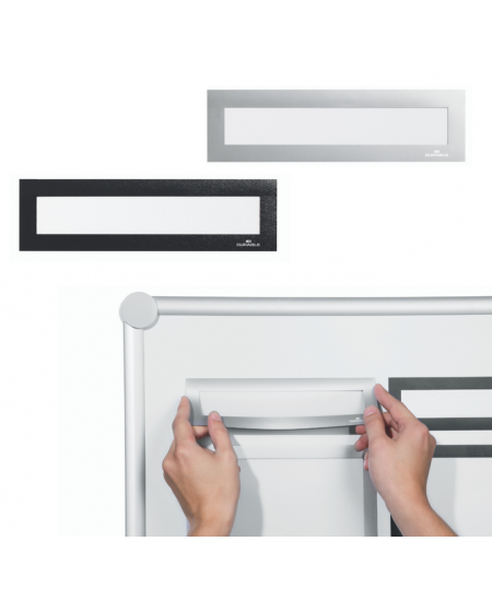 Inforāmis DURAFRAME MAGNETIC TOP, 21x4 cm, sudraba