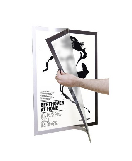 Inforāmis DURAFRAME Poster, A2, sudraba