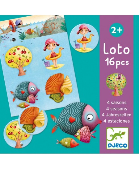 Izglītojoša loto spēle DJECO Četri gadalaiki (2+)