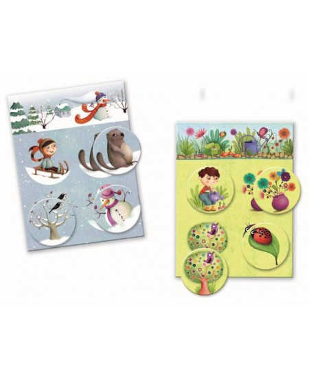 Izglītojoša loto spēle DJECO Četri gadalaiki (2+)