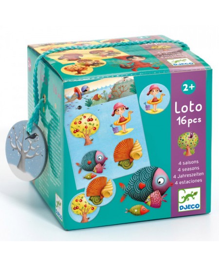 Izglītojoša loto spēle DJECO Četri gadalaiki (2+)