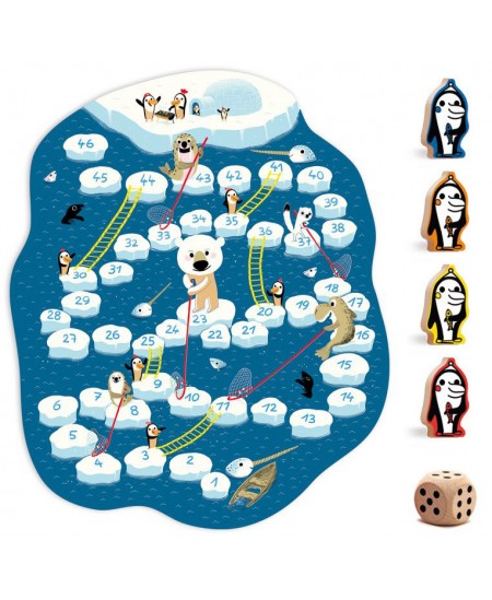 Klasiskā galda spēle DJECO Snakes and Ladders (5+)