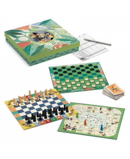 20 klasisko galda spēļu komplekts DJECO, angļu val., (6+)