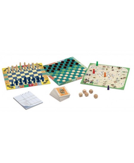 20 klasisko galda spēļu komplekts DJECO, angļu val., (6+)