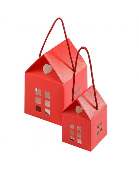 Kastīte – namiņš, 120x120x110 mm, sarkana, 1 gab.