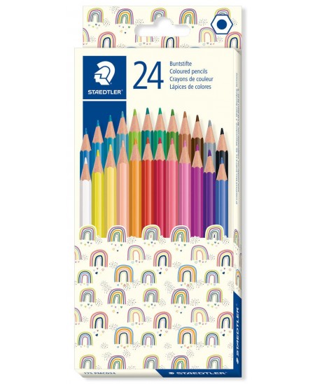 Krāsaini zīmuļi STAEDTLER 175, 24 krāsas