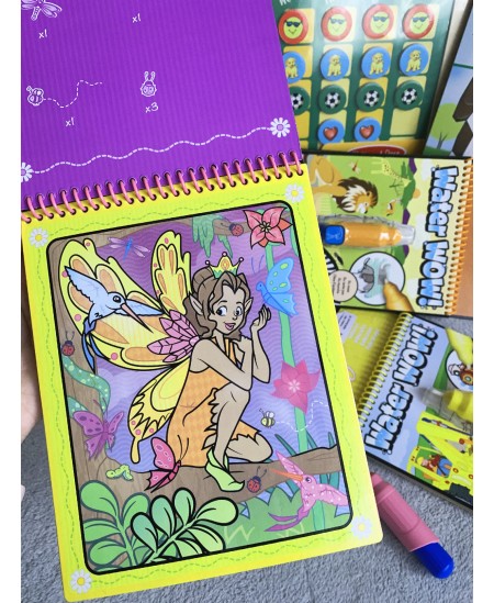 Ūdens zīmēšanas grāmata MELISSA & DOUG Water Wow Pasakas