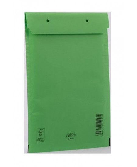 Aploksne sūtījumiem, G17, 230x340 mm (252x350 mm), ar noplēšamu sloksni, zaļa