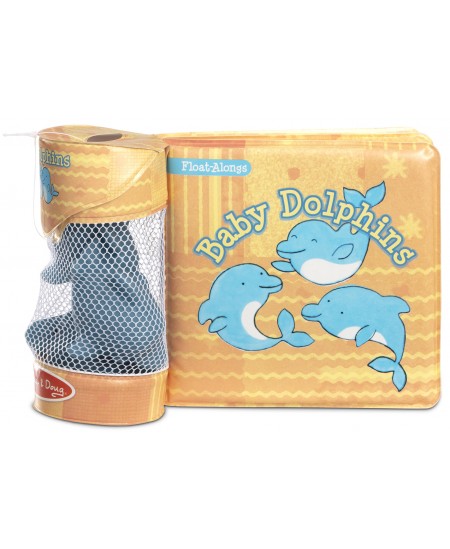 Vannas grāmatiņas un trīs rotaļlietu komplekts MELISSA & DOUG Delfīniņi